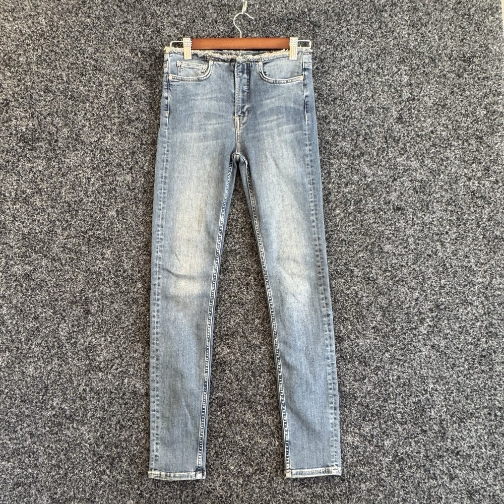 All Saints Light Blue Ankle & Cropped Jeans